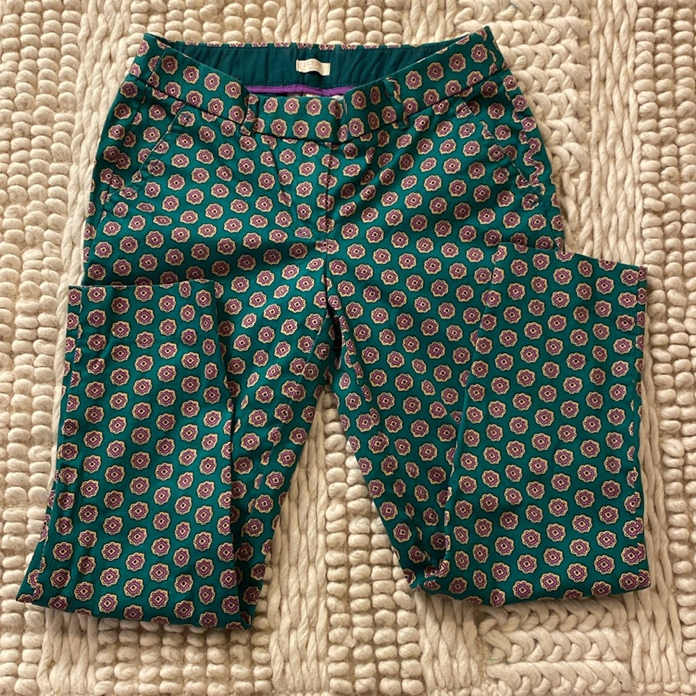 J. Crew Printed Cigarette Pants - Picture 5 of 7